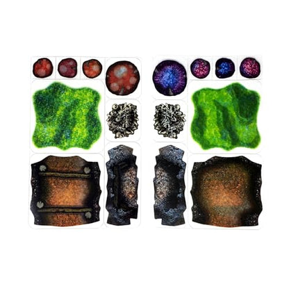 Caves - 24pc Double-Sided Cave & Terrain Pieces for Starters & Masters Alike - Roleplaying Objects for Dungeons & Dragons - Immersive Map Accessories for DND 5E, Pathfinder & Warhammer RPGs, USA Made