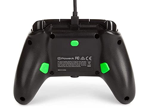 PowerA Enhanced Wired Controller for Xbox Series X|S - Green Hint, Officially Licensed for Xbox - color: Green Hint