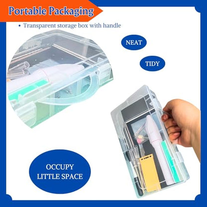 Gundam Model Tool Kit, 64pcs Hobby Modeler Basic Tool Set for Minature Bandai Models, Cars, Airplanes, Buildings, Gundam, Robots Repairing Fixing