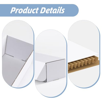 ZBEIVAN Trading Card Storage Boxes with Dividers, White 1100 Count Cards Collection Box for TCG/Magic/MTG Collection, 10 Pack - size: 10 pack with dividers