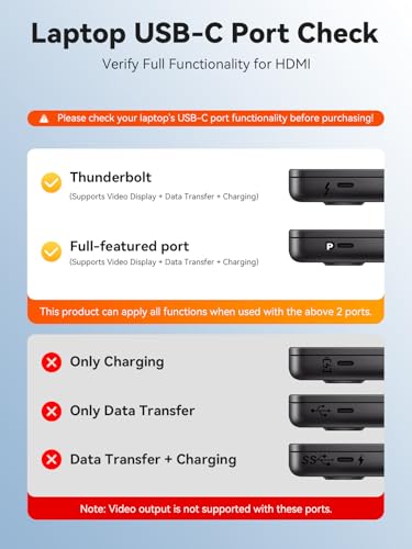 QUUGE USB-C Hub, 6 in 1 4K HDMI Dock, 100W PD, SD/TF Card Reader, Laptops | 100W PD input, 10Gbps data port, SD and TF card access, screen privacy button, aluminum housing, for travel and hybrid work - style: QC601【1 × HDMI + 2 × USB-A + PD 100W + SD & TF
