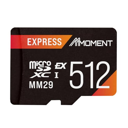 MMOMENT 512GB Micro SD Express Card for Nintendo Switch 2, PCIe Gen3x1, MM29 Model, Up to 880MB/s Read and 650MB/s Write Speed, Black/Orange, Water Resistant Gaming Memory Card - size: 512GB