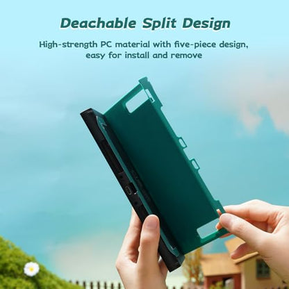 GeekShare Protective Shell Compatible with Switch 2, Kawaii Cartoon Dockable Case for Switch 2, Anti-Scratch and Shock-Absorption Design Cover Skin - Bunny Garden - size: For Switch 2