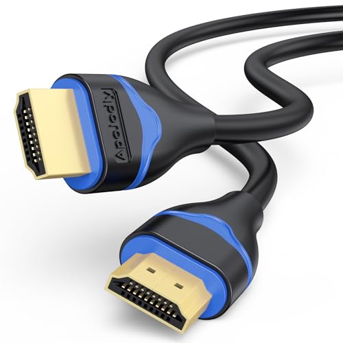 4K HDMI Cable 3FT, ApoJodly HDMI 2.0 Cable 18Gbps High Speed HDMI to HDMI Cord 3 Foot (4K@60Hz, 2K@144Hz, 1080P@120Hz, HDR, 3D, HDCP 2.2,ARC) for HDTV, Switch, PS4/PS5, Xbox, Blu-ray, Monitor 3.3FT/1M - size: 3.3FT