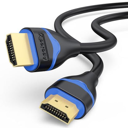 4K HDMI Cable 3FT, ApoJodly HDMI 2.0 Cable 18Gbps High Speed HDMI to HDMI Cord 3 Foot (4K@60Hz, 2K@144Hz, 1080P@120Hz, HDR, 3D, HDCP 2.2,ARC) for HDTV, Switch, PS4/PS5, Xbox, Blu-ray, Monitor 3.3FT/1M - size: 3.3FT