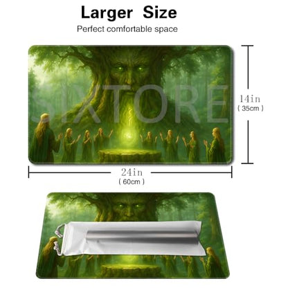 Board Game 14x24in MTG Playmat Compatible for OCG CCG RPG TCG Playmats (Summon the Tree Spirit) - color: Summon the Tree Spirit