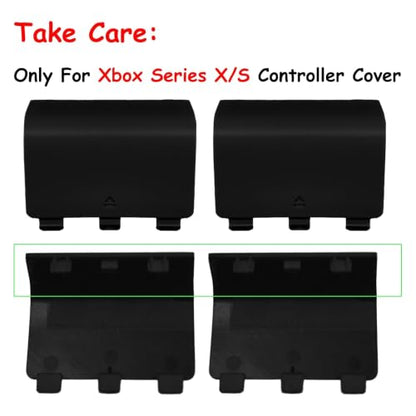4 Pack Battery Cover for Xbox Series X/S Controller Cover[NOT for Xbox One & One X/S] Battery Back Cover for Xbox Series X/S Controller(Black) - color: Black