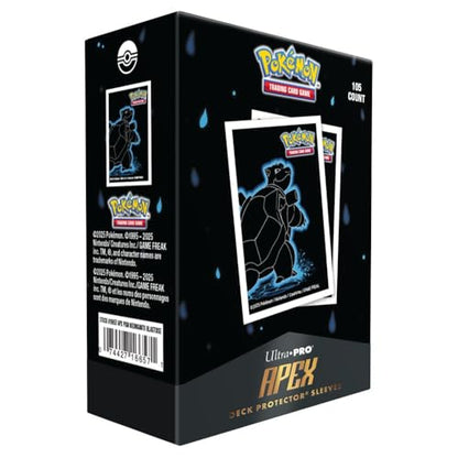 Apex Deck Protectors - Pokémon Neon Kanto - Blastoise (105ct) (PREORDER)