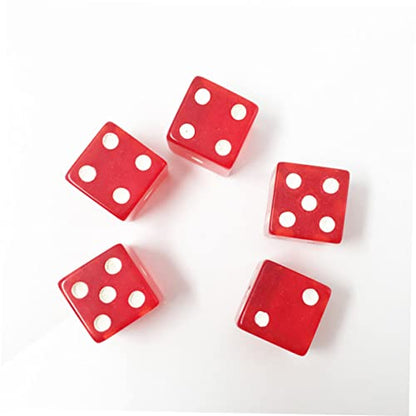 ibasenice 3pcs Dice Game Box Dice Cup Pu Leather Storage Cups Entertainment Games Toy - color: Black+redx3pcs, size: 8X9.2CMx3pcs
