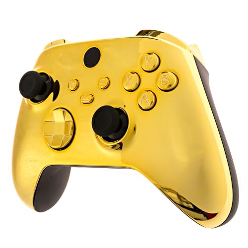 Crazy Controllerz Customz Series Custom Wireless Controller for Xbox One Series X S PC - Gold Chrome Design - color: XS GOLD CHROME