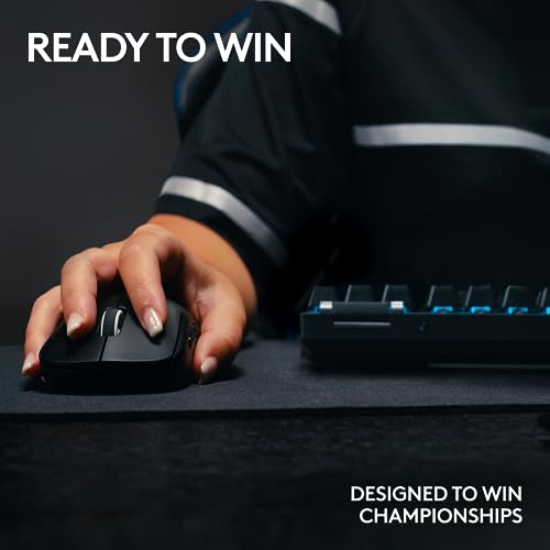Logitech G PRO X TKL Lightspeed Wireless Gaming Keyboard (Linear) - Black | Lightspeed wireless, Ultra-Portable Tenkeyless Design, LIGHTSYNC RGB, PBT keycaps, Linear Switches - color: Black, size: TKL - Wireless, style: Linear