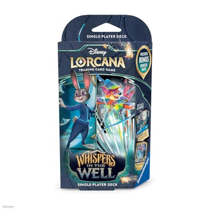 Ravensburger Disney Lorcana TCG: Whispers in The Well Single-Player Deck - Sapphire & Steel - Engaging Gameplay - Over 200 Original Disney Artworks - Ideal for Ages 8+