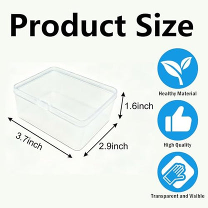 2 PCS Game Card Storage Box Compatible with UNO Cards,Playing Card Case, Card Holders,Plastic Clear Card Case (NO Cards)