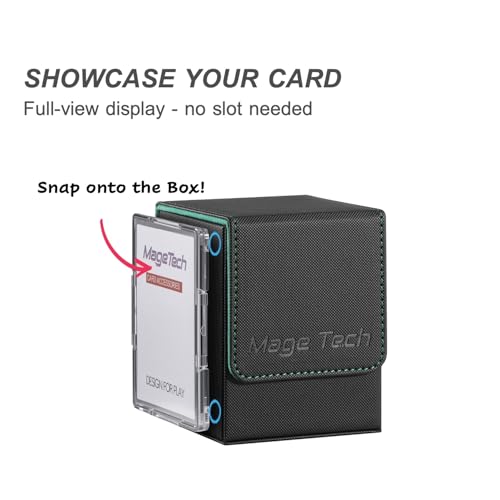 Mage Tech Adventurer [Hero] Modular Deck Box - Holds 99 Double-Sleeved Cards - Includes Avatar Holder - Ultra-Rugged, Expandable Design - MTG Commander/EDH & More - Black/Green - color: 2. Veil (Black/Green), style: 2. Hero