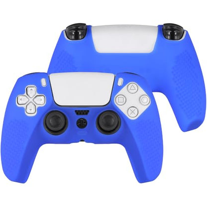 Baval Silicone Cover for Playstation 5 PS5 DualSense Wireless Controller | Scratch-resistant, Easy install, Silicone Construction, Portable Carrying Silicone Cover, Blue Silicone Cover - color: Blue Silicone Cover
