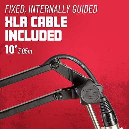 Gator Frameworks Spring-loaded Desk-Mounted Microphone Boom Arm for Broadcasts, Podcasts, Content Creation, Live Streaming, & Similar Applications (GFWMICBCBM1000) - style: 1000 Series