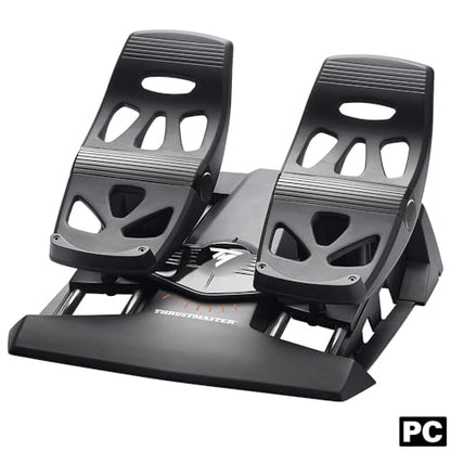 THRUSTMASTER T.Flight HOTAS 4 (Compatible with PS5, PS4 and PC) & TFRP Rudder Pedals for Flight Simulators