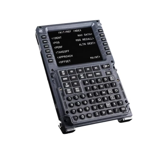 Full Size Flight Simulator Controller- Computer Control Display Panel- Route Control Plug-And-Play Game Simulators Cl/Ng/Max Cdu For Home Cockpit &Amp; Desktop Setup Pc For Enthusiasts