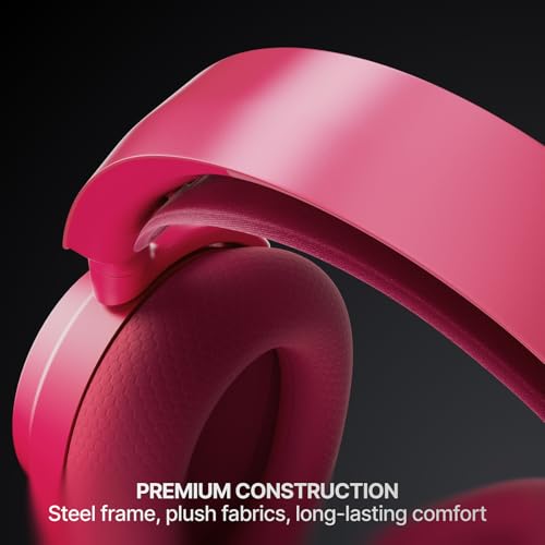 SteelSeries Arctis Nova 7 Wireless Gen 2 Gaming Headset - Real-Time App Control, 50+ HR Play, Neodymium Drivers, Mix 2.4GHz/Bluetooth, PC, PS5, PS4, Switch 1/2, Mobile - Magenta - color: Magenta, style: PC | PlayStation