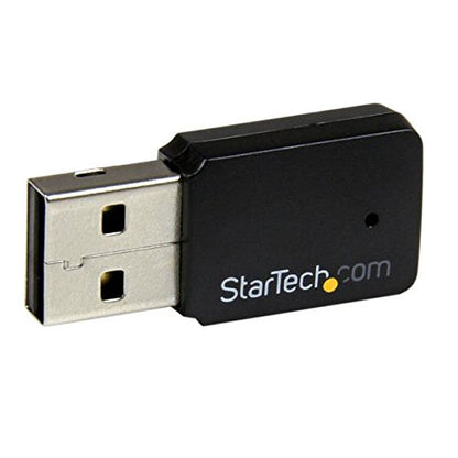 StarTech USB 2.0 AC600 Mini Dual Wireless-AC Network Adapter (USB433WACDB) | 1T1R 802.11ac WiFi Adapter, 2.4GHz / 5GHz USB Wireless, Band - size: 433 Mbps AC, style: USB 2.0