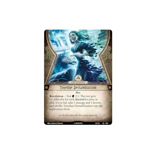 Arkham Horror The Card Game The Boundary Beyond Mythos Pack - Unravel Mysteries in a Shifting Reality! Cooperative LCG, Ages 14+, 1-4 Players, 1-2 Hour Playtime, Made by Fantasy Flight Games - size: Mythos Pack, style: The Boundary Beyond