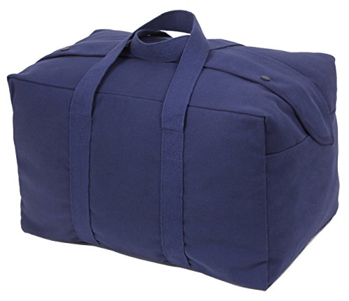 Rothco Small Canvas Parachute Cargo Bag – Rugged Outdoor Storage Travel Duffle - color: Navy Blue