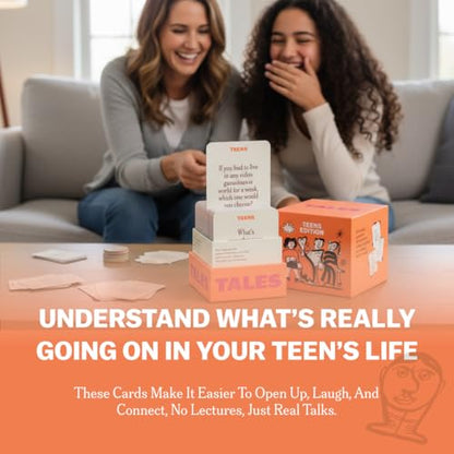 TALES 150 Conversation Cards, Teens Edition, Road Trip Game, Family Bonding - color: Teens Edition