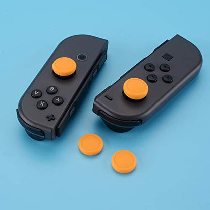 eXtremeRate PlayVital Switch Joystick Caps, Thumbstick Caps, Silicone Analog Cover for Switch Lite & OLED Joycon Thumb Grips - Caution Yellow - color: Caution Yellow