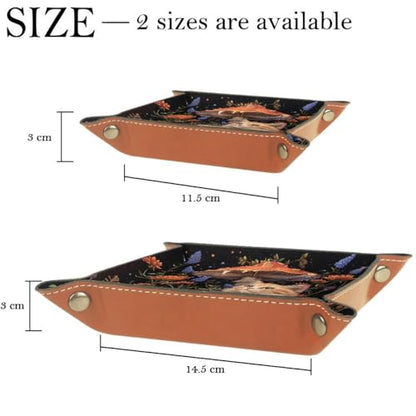 Mushroom Cat Wildflower Dice Tray Dice Rolling Tray Folding Dice Holder for Dice Games, Like RPG, DND and Other Table Games - color: Multi 17