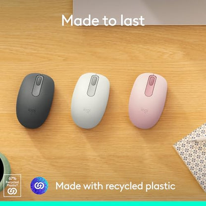 Logitech M196 Compact Ambidextrous Bluetooth Wireless Mouse - Graphite | Bluetooth connectivity, no USB receiver, quiet clicks, 3 non-customizable buttons, 12-month battery life, PC Mac compatible - color: Graphite