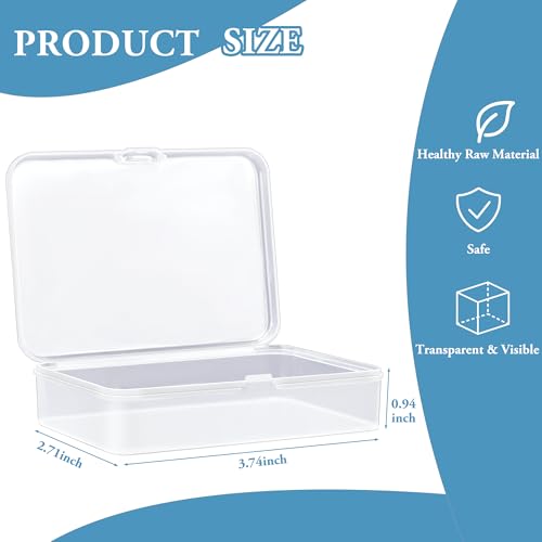 Kitoyz Playing Deck Card Cases Clear Plastic Trading Card Storage Box Acrylic Card Holder Box Compatible with Collectible Trading Card Cases, Each Case for 100 Pcs Cards (12 PCS) - size: 12PCS