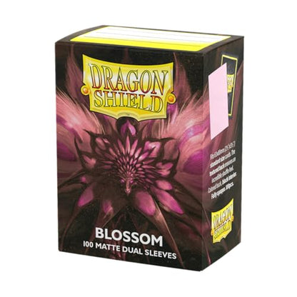 Dragon Shield | Matte Dual Standard Size Card Sleeves | 100 CT - Smooth & Tough Premium TCG Sleeves - Compatible with Pokemon, Flesh & Blood, One Piece & Magic the Gathering | Blossom - color: Blossom