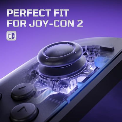 eXtremeRate Replacement 3D Joystick for Nintendo Switch 2 JoyCon, Controller Left Right Analog Stick Thumbsticks with Repair Tools for JoyCon 2, Multi-Colors Options - Black - color: Black