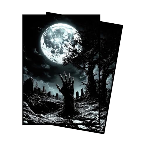 Moonlit Zombie - MTG Card Sleeves, 104ct, Standard Size, Smooth | Perfect for Double Sleeving, Smudge Resistant Matte Back, Standard 66x92mm - Compatible with Magic The Gathering & TCG Cards
