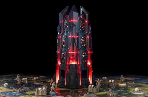 Restoration Games Return to Dark Tower App Enabled, 1 4 Players | App-Enabled Mechanical Tower, Cooperative and Competitive Modes, App Required, Uses 3x Aa Batteries