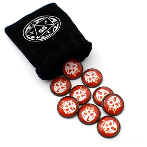 D&D Numbered Monster Token Markers for Dungeons and Dragons (Vampire) - style: Vampire