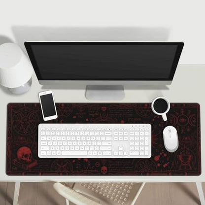 Extended Gaming Mouse Pad, Large Mouse Mat, XL Desk Pad for Keyboard and Mouse, Non-Slip Rubber Base & Stitched Edges for Gamer Office 31.5x11.8 in - color: 20