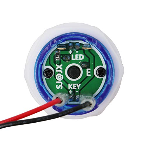 8 PCS Arcade Game LED Push Buttons with Cherry MX Mechanical Keyboard Microswitch Logo X Y Start Select for PC MAME Raspberry Pi Blue - color: Blue
