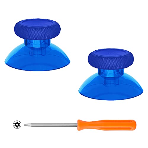eXtremeRate Replacement Thumbsticks for Xbox Series X/S Controller, Joysticks Repair Kit Accessories, Custom Analog Stick Buttons for Xbox One S/X/Elite Controller - Clear Blue - color: Clear Blue