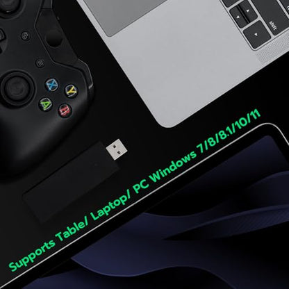 Mcbazel Wireless Adapter for Xbox Controller, Wireless Gaming Adapter for Xbox One, One X/S, Elite 2, Series X/S, Xbox Controller, Compatible with PC, Windows 11/10/8/8.1/7 (USB 2.0/3.0)