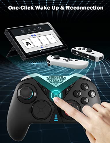NexiGo Elite Switch Pro Controller with 4 Back Buttons, Swappable D-pad & Left Joystick, Trigger Stops, Turbo, Dual Vibration, Bluetooth, for Nintendo Switch/Lite/OLED