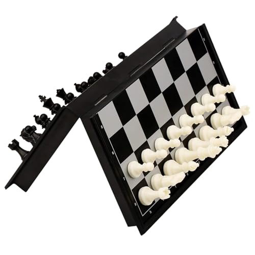 Magnetic Travel Chess Set 9.84 Inches with Folding Chess Board Educational Toys for Kids and Adults, 2 Players