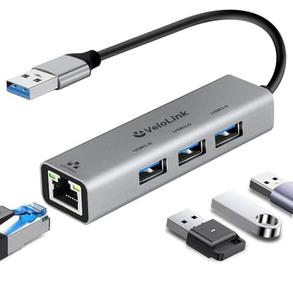 USB to Ethernet Adapter,Ethernet to USB,USBA to RJ45 for Nintendo Switch 2,Gigabit Ethernet Adapter, LAN Network for Laptop, MacBook,Chromebook,Surface, Desktop,PC and More (USB A with 3.0HUB) - size: USB A with 3.0HUB