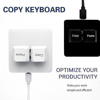BTXETUEL Copy and Paste 2-Key Keyboard SAYO OSU Keypad Hotswap One Handed Mechanical Gaming Keyboard Cherry Switch RGB Backlit Mini USB Keypad for macros or Rhythm Games - color: Black