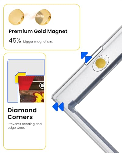 Magnetic Booster Pack Holder – 5 Pack | One Touch UV & Acid-Free Clear Display Case for Standard TCG and Sports Booster Packs