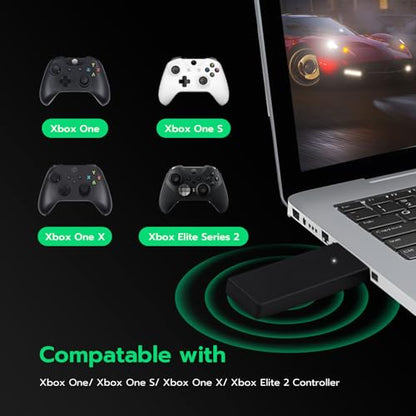 Mcbazel Wireless Adapter for Xbox Controller, Wireless Gaming Adapter for Xbox One, One X/S, Elite 2, Series X/S, Xbox Controller, Compatible with PC, Windows 11/10/8/8.1/7 (USB 2.0/3.0)