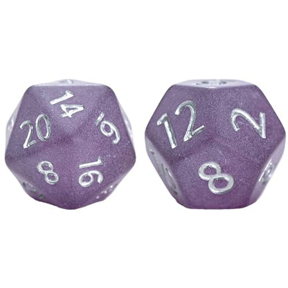 and Dice: Sea Glass Dice: The Black Pearl - 7pc RPG Set, Violet Frosted Matte & Black Powder Resin, Dice for Role Playing Games - style: Black Pearl