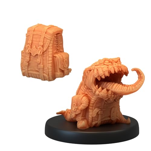 Unpainted DND Mimic Backpack Miniature Figurine, Tabletop Gaming Collectible, Fantasy World, Ideal Gift for Dungeon Masters and Collectors Alike - Designed by Epic Miniatures