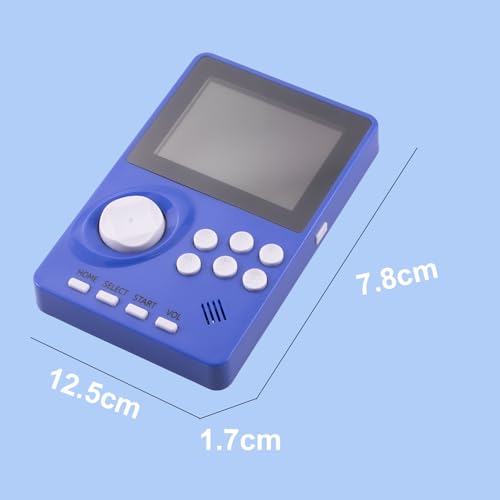 16 Bit Handheld Video Game Console for Kids Adults，2.8-inch Super Wide Lcb Preloaded 100 HD Handheld Game Console Seniors Electronic Game Player Birthday Present Xmas (Dark Blue) - color: Dark Blue