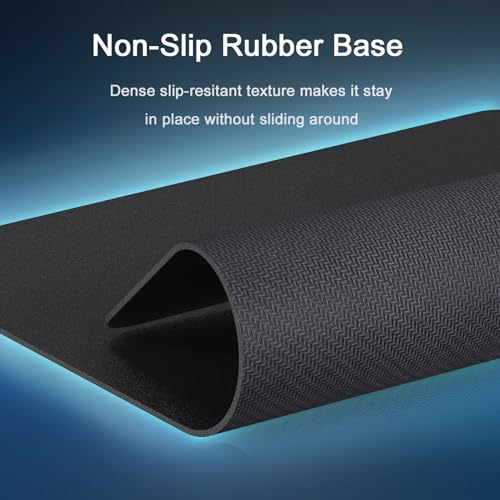 Senetem 4-Pack Mouse Pad, Ultra-Smooth Gaming Mousepad, Non-Slip Rubber Base, Washable Surface Fits Wired & Wireless Mouse – Perfect for Desk, Laptop, PC & Office, Small Portable, 11x8.6 in, Black - size: 11L x 8.6W inches